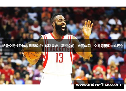 哈登交易报价核心因素解析：球队需求、薪资空间、合同年限、交易筹码和未来规划